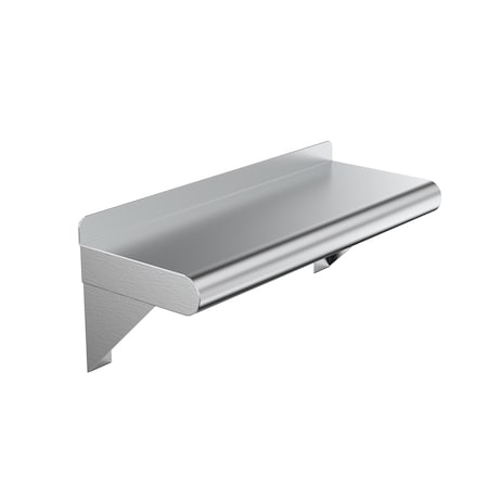 Stainless Steel Wall Shelf, 16 Long X 8 Deep